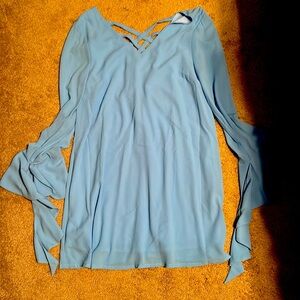 Boutique dress in Carolina blue. Size medium. NWT
